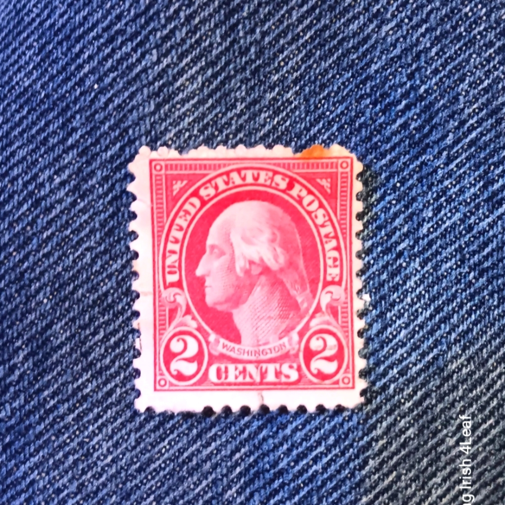 RARE 2 Cent Washington Stamp-Red Die***